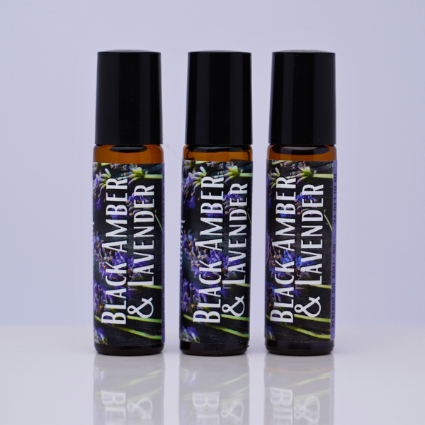 Black Amber &amp; Lavender Fragrance Rollerball