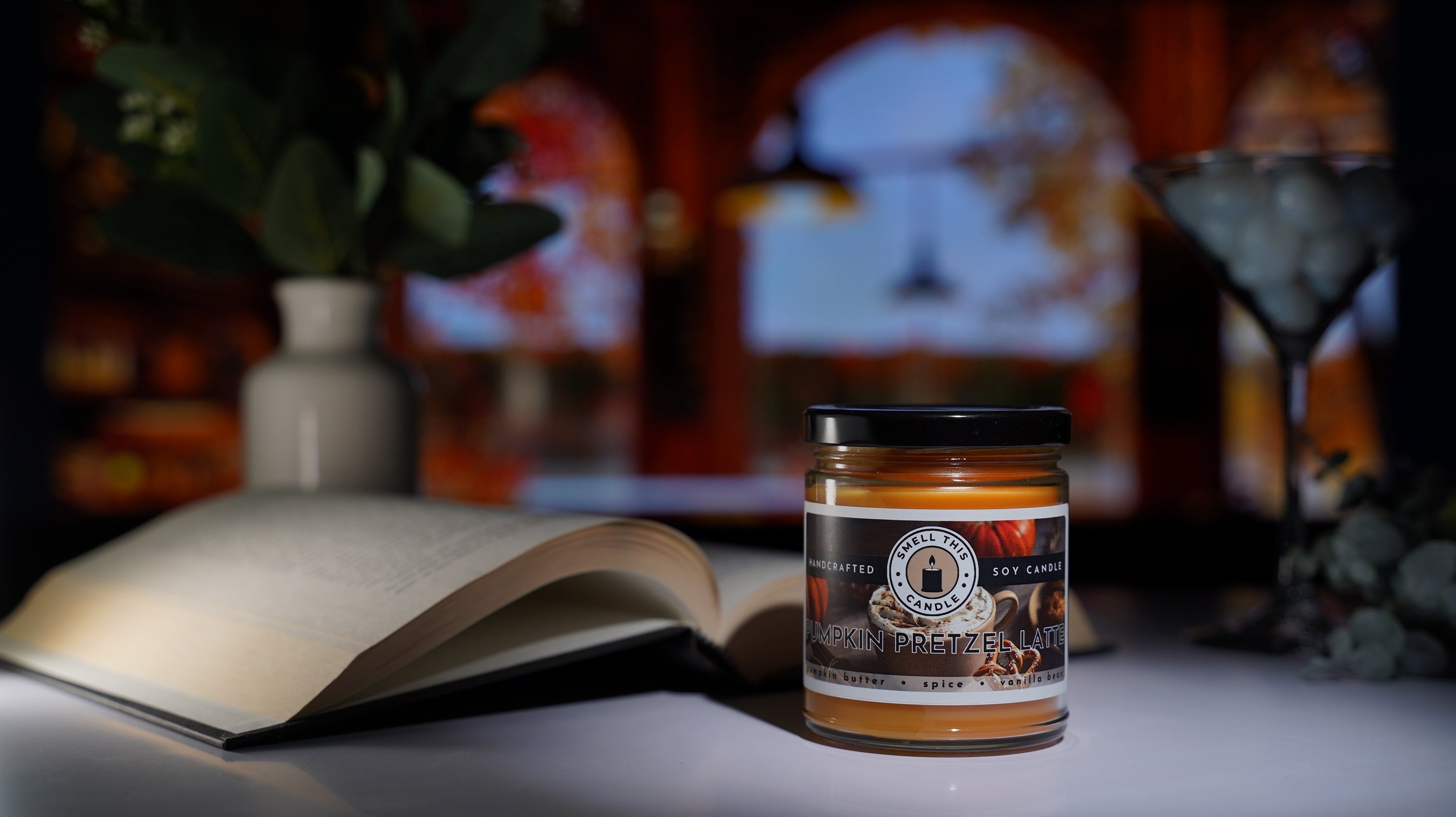 Pumpkin Pretzel Latte candle