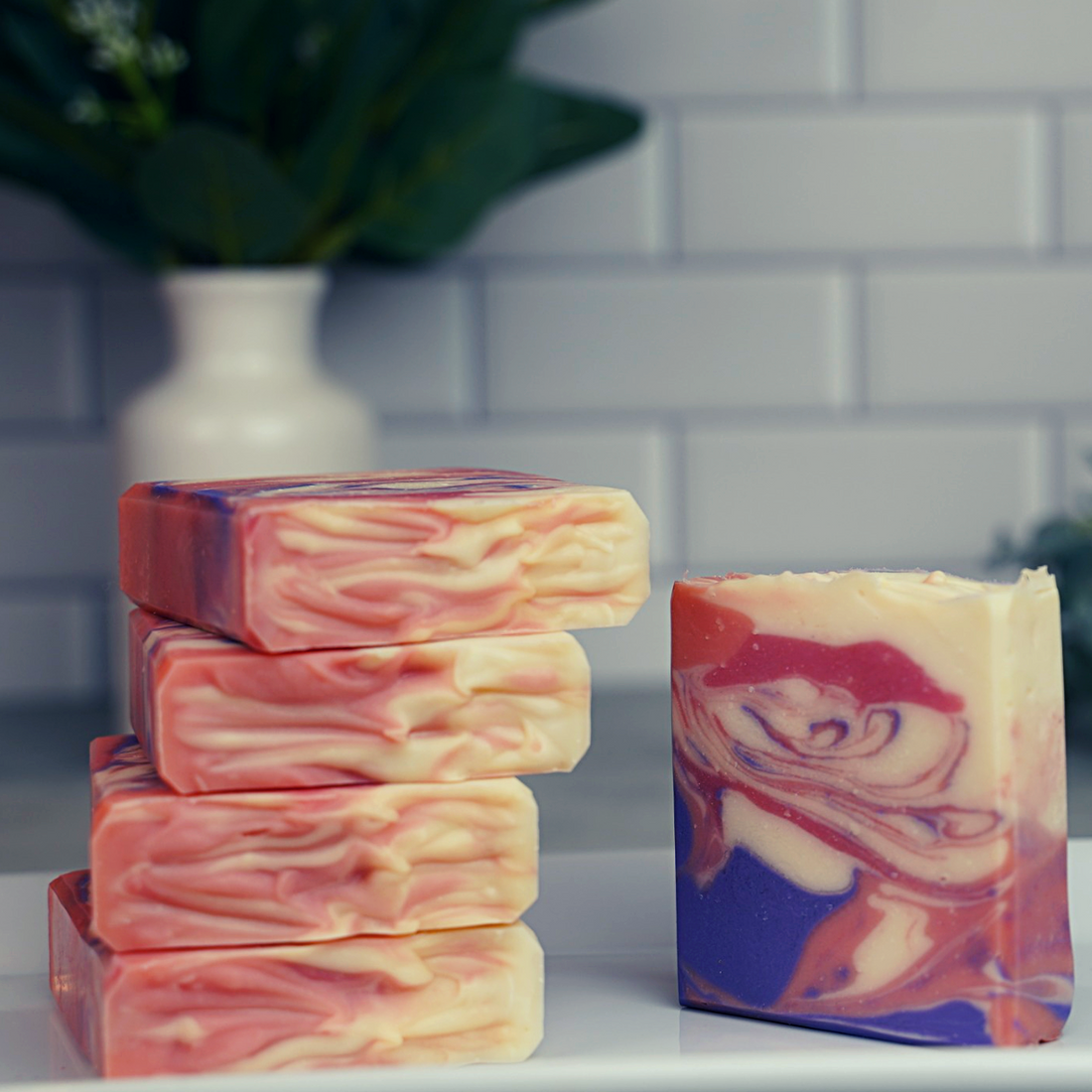 White Peach &amp; Hydrangea Artisan Soap